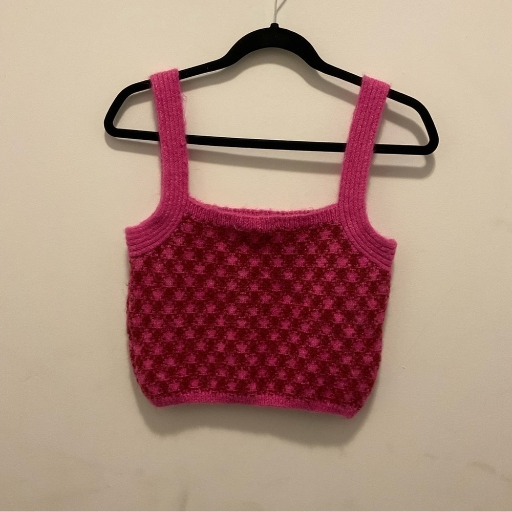 Zara Plaid pink Crop Top